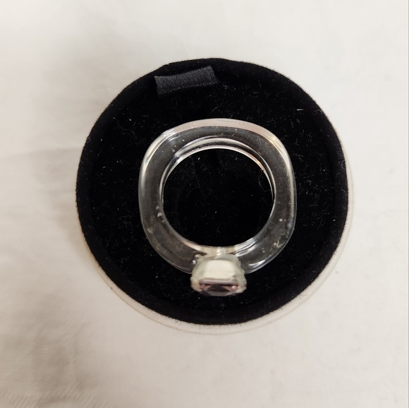 Pop Art Pink Rhinestone Ring - Picture 2 of 5